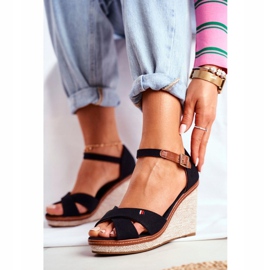 SEA Women's Sandals On Wedge Black LaMane 1