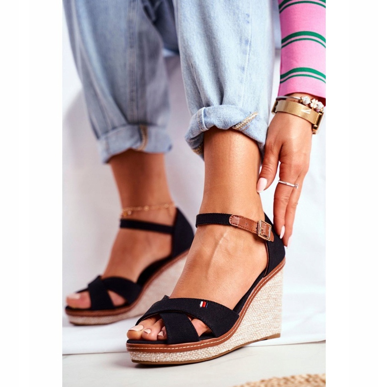 SEA Women's Sandals On Wedge Black LaMane 1