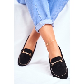 BUGO Women's Loafers Suede Black Dive 2