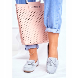 BUGO Women's Loafers Suede Blue Velucci 2