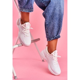 BUGO Women's Sport Shoes Pink and White Fellen 1