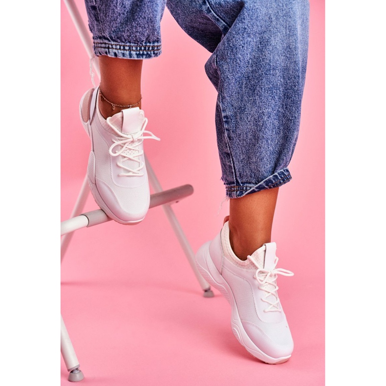 BUGO Women's Sport Shoes Pink and White Fellen 1