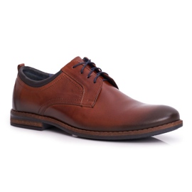 Men's Brogues Shoes Casual Nikopol Leather Brown 1726 1