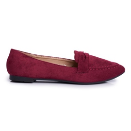 BUGO Women's Loafers Suede CH-1M6 Burgundy Laveria red 2 BUGO Women's Loafers Suede CH-1M6 Burgundy Laveria red 2