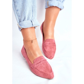 BUGO Women's Loafers Suede CH-1M6 Pink Laveria 2