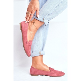 BUGO Women's Loafers Suede CH-1M6 Pink Laveria 1
