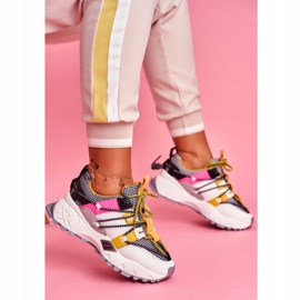 PS1 Women's Sport Shoes White LA91 Be One multicolored yellow 1 PS1 Women's Sport Shoes White LA91 Be One multicolored yellow 1