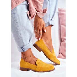 SEA Women's Brogues Suede Yellow Cintra 1