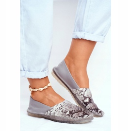 Women's Ballerinas Maciejka Leather Gray 01930-66 / 00-0 grey 1