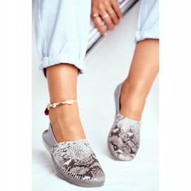 Women's Ballerinas Maciejka Leather Gray 01930-66 / 00-0 grey 2