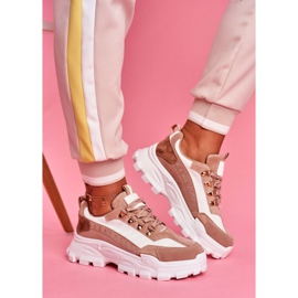SEA Women's Sport Shoes Beige and White Palmas brown 1