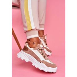 SEA Women's Sport Shoes Beige and White Palmas brown 2