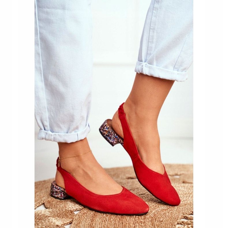 Women's Leather Slip-on Pumps Maciejka Miami Red 04482-08 1