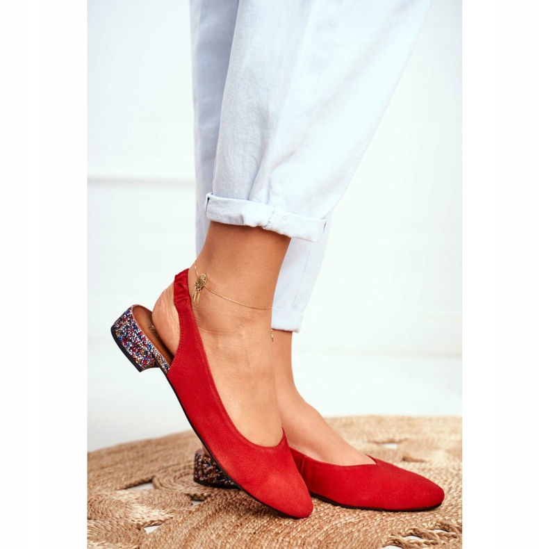 Women's Leather Slip-on Pumps Maciejka Miami Red 04482-08 2