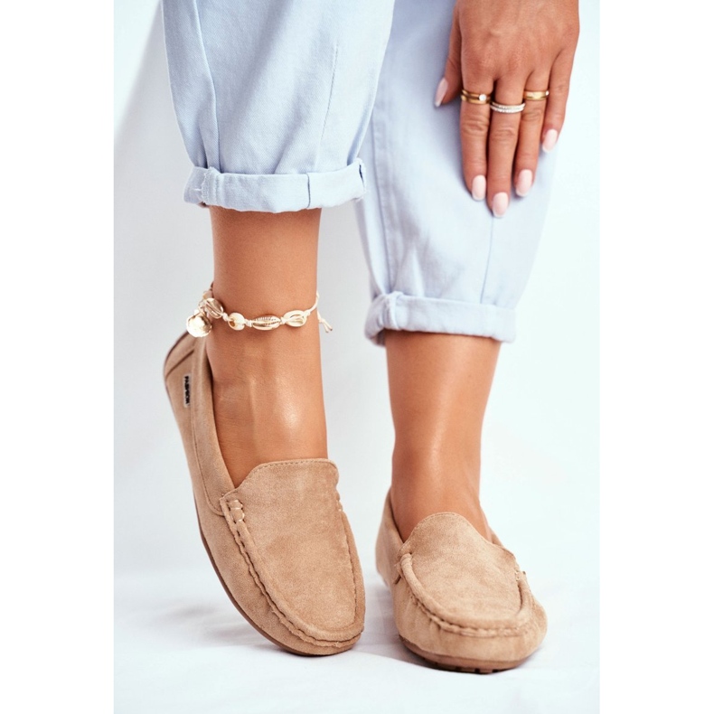 Evento Women's Loafers Beige Suede Morreno 2 Evento Women's Loafers Beige Suede Morreno 2