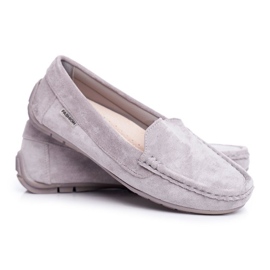 EVE Women's Gray Loafers Suede Morreno grey 1