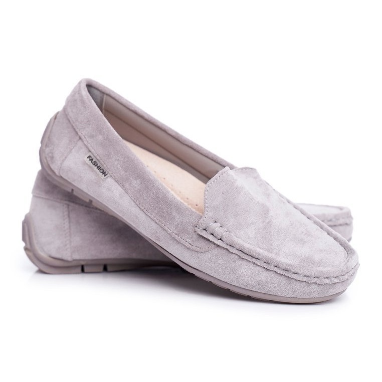 EVE Women's Gray Loafers Suede Morreno grey 1 EVE Women's Gray Loafers Suede Morreno grey 1