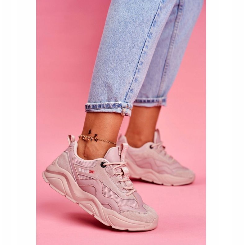 Women's Sport Shoes Sneakers Big Star Pink FF274960 1