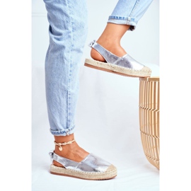 FRJ Women's Silver Contour Espadrilles grey 1