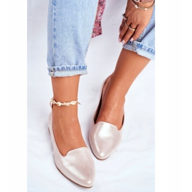 Women's Ballerinas Sergio Leone Beige Gold BL610 golden 1