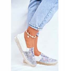 Women's Brogues Maciejka Leather Slip-ons White 03512-46 multicolored 2
