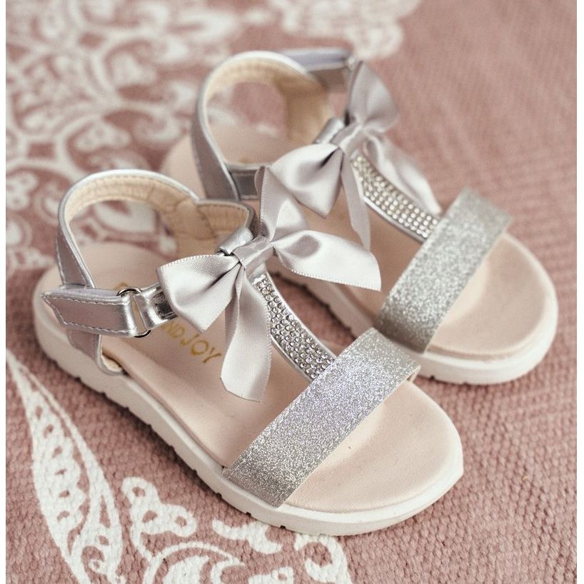 childrens silver sandals
