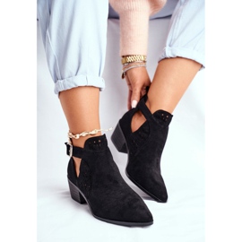 Bellucci Women's spring boots with a cut Black Rita 1