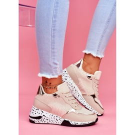 Women's Sport Shoes Hidden Wedge Beige Mollen 2 Women's Sport Shoes Hidden Wedge Beige Mollen 2