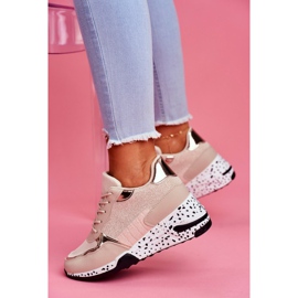 Women's Sport Shoes Hidden Wedge Beige Mollen 1 Women's Sport Shoes Hidden Wedge Beige Mollen 1