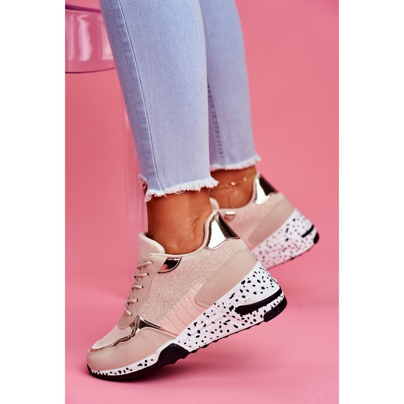 Women's Sport Shoes Hidden Wedge Beige Mollen 1 Women's Sport Shoes Hidden Wedge Beige Mollen 1