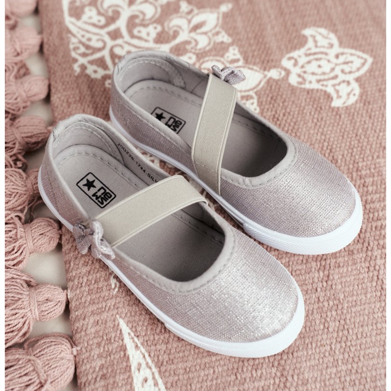 EVE Children's Sneakers Ballerinas Silver Bianka grey 2