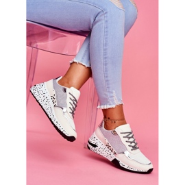 Women's Sport Shoes Thick Sole White Nokien multicolored 2