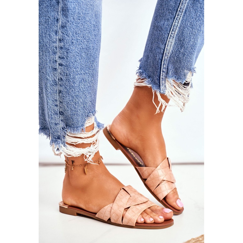 Women's Slippers Snake Skin Pink Chance 1 Women's Slippers Snake Skin Pink Chance 1