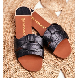 Women's Slippers Snake Skin Black Chance 1 Women's Slippers Snake Skin Black Chance 1