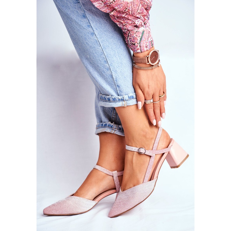 SEA Women's Pumps On A Heel Pink Gold Alice multicolored 2