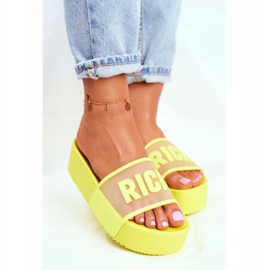 PS1 Women's Slippers On The Platform Yellow Rich 1