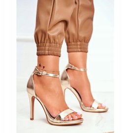 ADY Women's Sandals On A High Heel Golden Frenzy 1