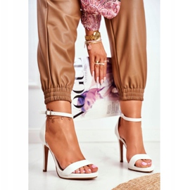 ADY Women's Sandals On A High Heel White Frenzy 1