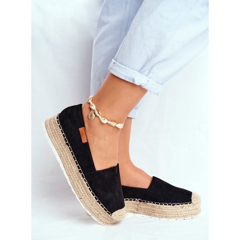 FRBS Women's Espadrilles On The Black La Playa Platform 2