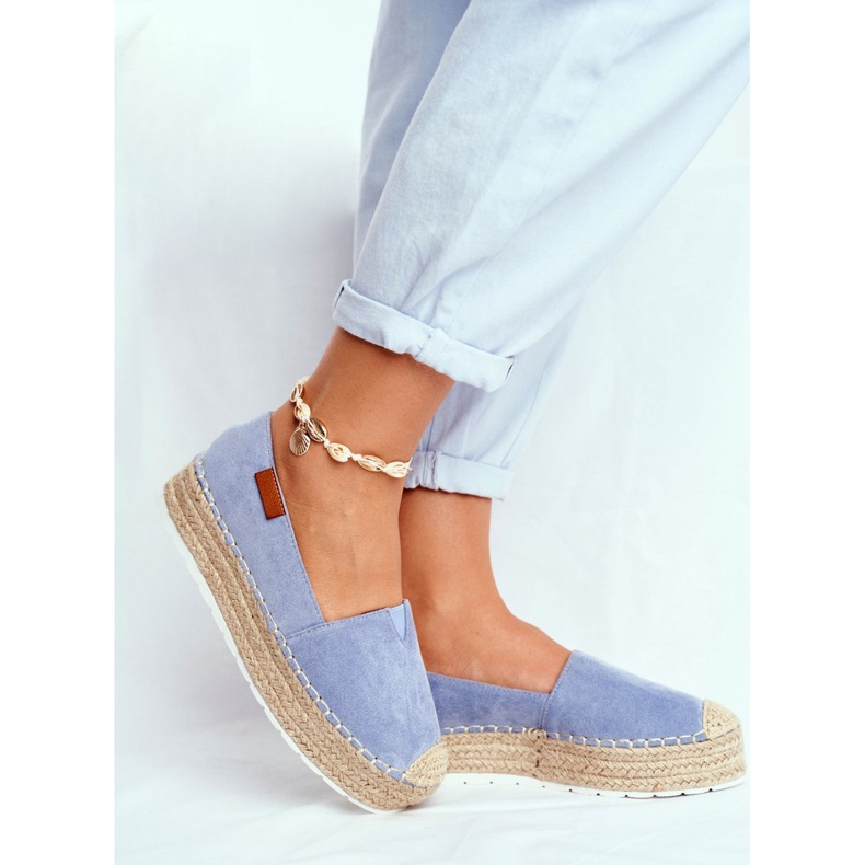 FRBS Women's Espadrilles On The Blue La Playa Linen Platform 1 FRBS Women's Espadrilles On The Blue La Playa Linen Platform 1