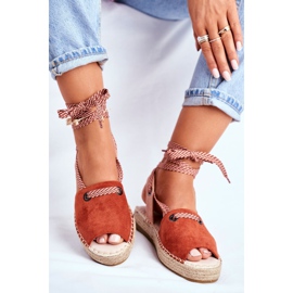 FRJ Women's Espadrilles On The Linen Platform Orange Monacoz 1 FRJ Women's Espadrilles On The Linen Platform Orange Monacoz 1