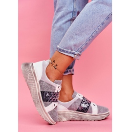 Sport Shoes Women's Leather Sneakers Maciejka 04448-03 white grey 1 Sport Shoes Women's Leather Sneakers Maciejka 04448-03 white grey 1