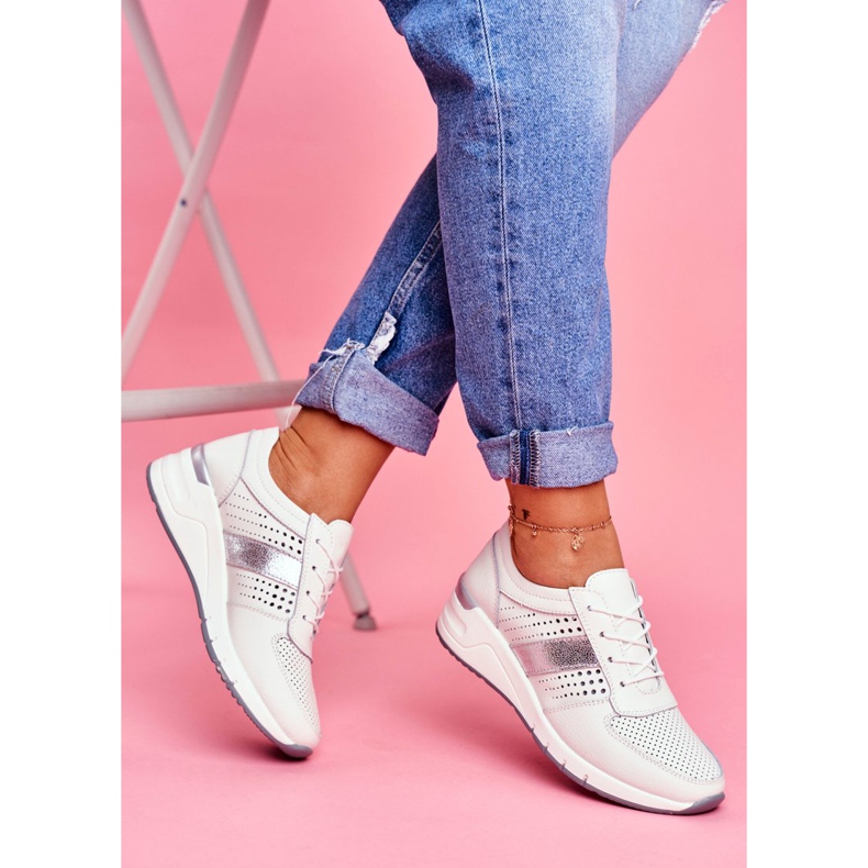 EVE Women's Sport Leather Shoes White 1793 Miss You 2 EVE Women's Sport Leather Shoes White 1793 Miss You 2