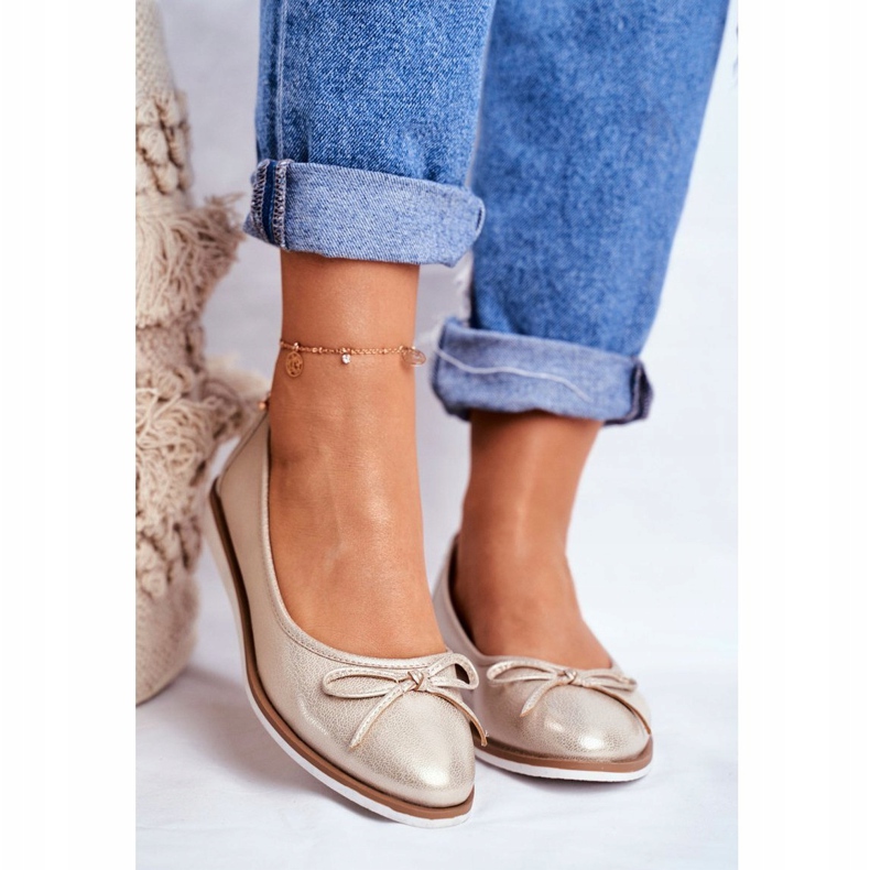 Women's Ballerinas Sergio Leone Gold BL612 golden 1 Women's Ballerinas Sergio Leone Gold BL612 golden 1