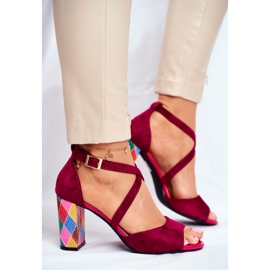 Women's Sandals On High Heel Sergio Leone Fuchsia SK865 pink 2