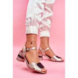 Women's Sandals Maciejka Leather Golden 04120-25 / 00-5 black yellow 2