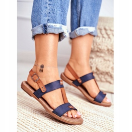 EVE Elegant Women's Sandals 8SD35-0307 Navy Blue Renna 1 EVE Elegant Women's Sandals 8SD35-0307 Navy Blue Renna 1