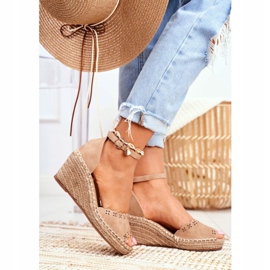 EVE Women's Sandals On Wedge Espadrilles Beige Sagittarius 2