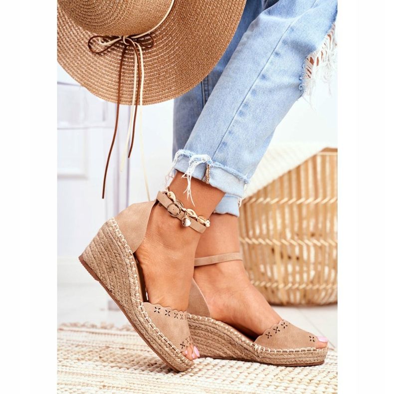 EVE Women's Sandals On Wedge Espadrilles Beige Sagittarius 2