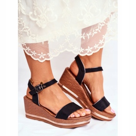 EVE Women's Sandals On Wedge Black Monroe 2